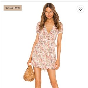 LPA back cut out wrap dress